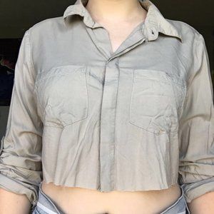 Custom grey Beachlunchlounge Button down shirt